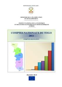 REPUBLIQUE TOGOLAISE  MINISTERE DE LA PLANIFICATION DU DEVELOPPEMENT --------------------------------INSTITUT NATIONAL DE LA STATISTIQUE ET DES ETUDES ECONOMIQUES ET DEMOGRAPHIQUES