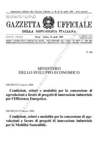 Supplemento ordinario alla ‘‘Gazzetta Ufficiale,, n. 98 del 26 aprileSerie generale  UF FI CI AL