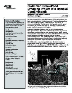 Ruddiman / Great Lakes / Polychlorinated biphenyl / Michigan Department of Environmental Quality / Muskegon Lake / Pollution / Environment / Chemistry