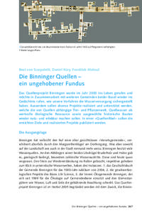 1 Gesamtübersicht des von Brunnmeister Hans Tschan im Jahre 1503 auf Pergament verfertigten, 7 Meter langen Plans. Beat von Scarpatetti, Daniel Küry, František Matouš  Die Binninger Quellen –