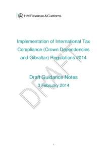 Draft Guidance for CD and Gib Agreements