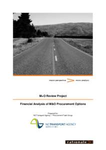 Financial Analysis of M&O Procurement Options