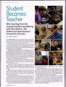 2013 INTERNATIONAL JAZZ CAMP GUIDE  Student Becomes Teacher After learning from his