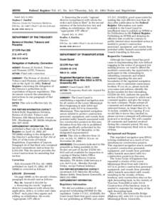 [removed]Federal Register / Vol. 67, No[removed]Thursday, July 25, [removed]Rules and Regulations Dated: July 8, 2002. Stephen F. Sundlof,