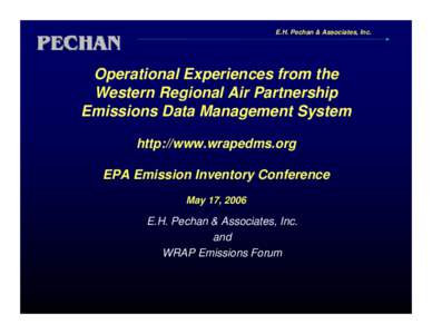 Operational Experiences from the Western Regional Air Partnership