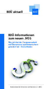 BDÜ aktuell  BDÜ-Informationen