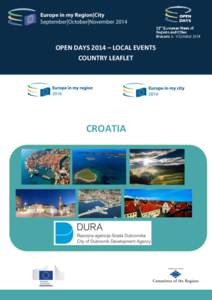 OPEN DAYS 2014 – LOCAL EVENTS COUNTRY LEAFLET CROATIA  INDEX