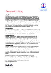 Pressemitteilung Ahoi! Schnuppern Sie Seeluft im Herzen Deutschlands und lassen Sie sich mitten in Kassel eine frische Brise durch die Haare wehen, während Sie gleichzeitig die Aussicht auf die romantischen Mittelgebirg