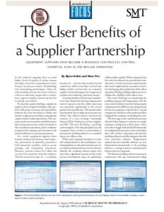 manufacturer’s  FOCUS The User Benefits of a Supplier Partnership