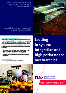 Eindhoven University of Technology / Eindhoven / Systems engineering / Océ / Mechanical engineering / System / Science / Knowledge / Technology / Cybernetics / Systems theory