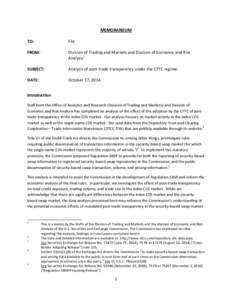 Securities / Markit Group / Futures contract / Swap / Depository Trust & Clearing Corporation / Credit default swap index / Commodity Futures Trading Commission / Notional amount / Trade Information Warehouse / Financial economics / Financial system / Finance