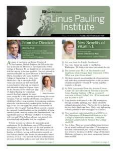 Oregon State University  The Linus Pauling Institute