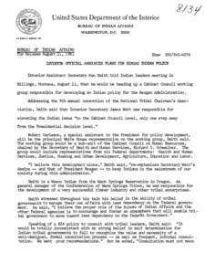 United States Department of the Interior BUREAU OF INDIAN AFFAIRS WASHINGTON, D.C[removed]