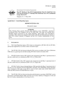 FIT-SEA/10 – WP[removed]International Civil Aviation Organization The 10th Meeting of the FANS Implementation Team for South-East Asia (FIT-SEA/10) and the 17th Meeting of the South-East Asia ATS Coordination Group 