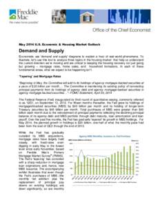 Demand and Supply, May 2014 Public Outlook