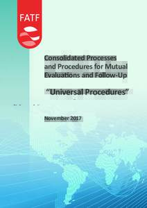 Consolidated Processes and Procedures for Mutual Evaluations and Follow-Up