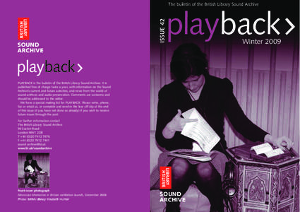 Playback no.42 Winter 2009