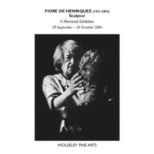 FIORE DE HENRIQUEZ[removed]Sculptor A Memorial Exhibition