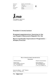 Microsoft Word - EB-102-R-20-Rev-1-Laos Pres memo-e.doc