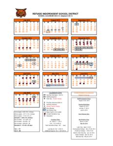 REFUGIO INDEPENDENT SCHOOL DISTRICT SCHOOL CALENDAR[removed]Adopted[removed]S 7 14