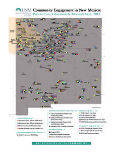 Community Engagement in New Mexico: Patient Care, Education & Research Sites, 2012 Fruitland Shiprock  Dulce