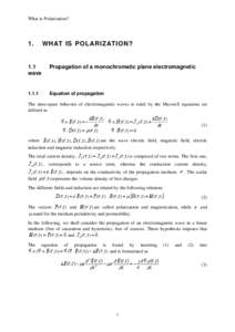 Radiation / Elliptical polarization / Linear polarization / Circular polarization / Plane wave / Complex number / Ellipse / Jones calculus / Sinusoidal plane-wave solutions of the electromagnetic wave equation / Polarization / Physics / Geometry