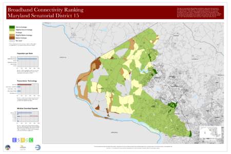 Broadband Connectivity Ranking Maryland Senatorial District 15 This map is a visual tool for helping citizens and decision-makers search for solutions to their broadband connectivity problems. Like electricity and teleph