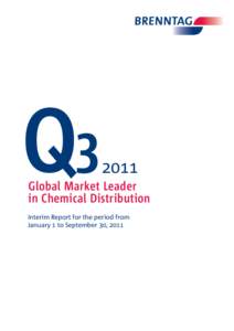 Q[removed]Global Market Leader in Chemical Distribution