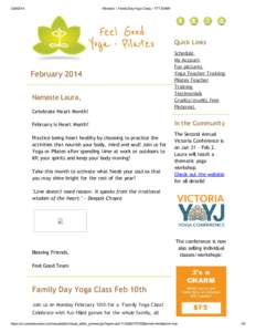Winners! | Family Day Yoga Class | YTT $1895! Quick Links
