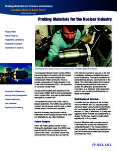 Nuclear technology / Atomic Energy of Canada Limited / Nuclear accidents / Energy conversion / Chalk River Laboratories / Nuclear reactor / Neutron / CANDU reactor / Nuclear fuel / Nuclear physics / Energy / Physics