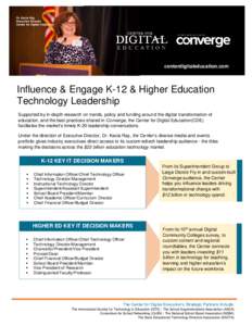 Dr. Kecia Ray Executive Director Center for Digital Education centerdigitaleducation.com