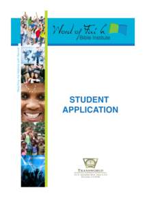 WOFBI Student Manual 2014 Cover Page