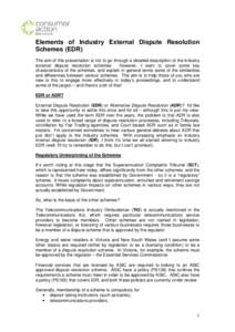 Elements of EDR Schemes 2007 paper