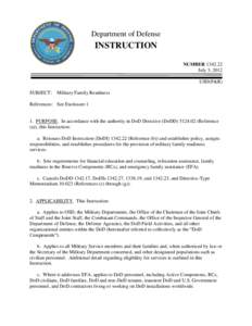DoD Instruction[removed], July 3, 2012