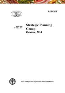 REPORT  Rome, Italy 7-10 Oct[removed]Strategic Planning