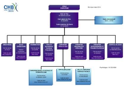 PÔLE CHIRURGIE Mis à jour mars[removed]Chef de Pôle