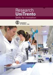 Research UniTrento Skills for innovation  Research