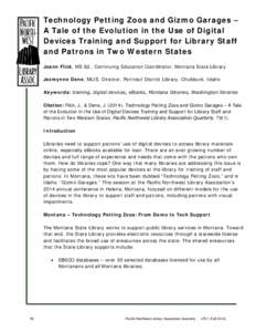 Library / Librarian / Idaho Commission for Libraries / E-book / Publishing / Science / Library science / Marketing / Public library
