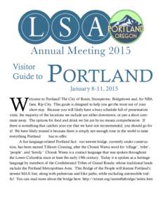 Visitor Guide to Portland January 8-11, 2015