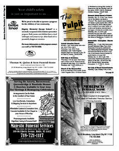 Queens Gazette November 5, 2014 Page 32  Your child’s safety is just as important to us[removed]We’re proud to be able to sponsor a program for the children of our community.