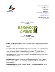 Microsoft Word - Barefoot Press Release v.1