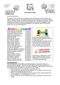 Roosendaal 14 augustus 2013 contactbrief nr. 1 – [removed]De Kroevendonk