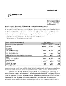 News Release  Boeing Corporate Offices 100 North Riverside Plaza Chicago, IL[removed]www.boeing.com