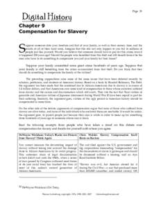 Page 35  Chapter 9 Compensation for Slavery  S