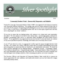 Silver Spotlight December