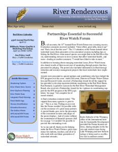 River Rendezvous Promoting watershed education and awareness in the Red River Basin Mar/Apr 2013