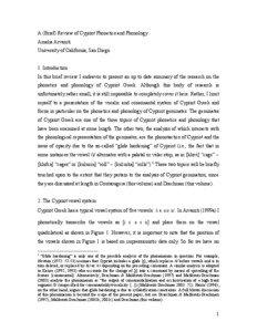 Consonants / Gemination / Phonetics / Cypriot Greek / Lenition / Linguistics / Phonology / Linguistic morphology