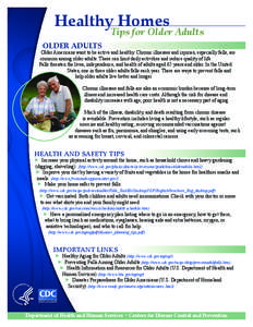 Healthy Homes  Tips for Older Adults Older Adults