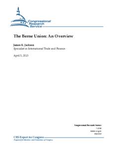 The Berne Union: An Overview