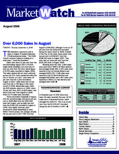 Market Watch - August 2008